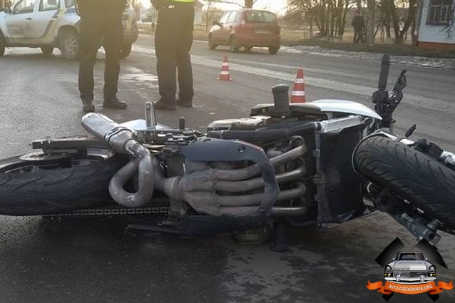 В Краматорске на дороге пострадал мотоциклист