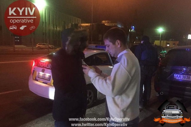 В Киеве полиция с погоней задержала пьяных СБУшников